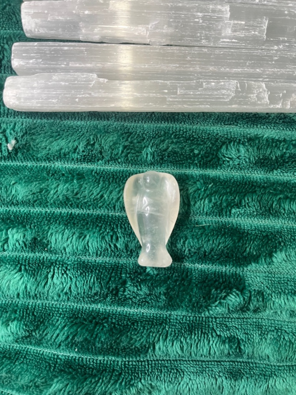 Clear Quartz Angel Carving